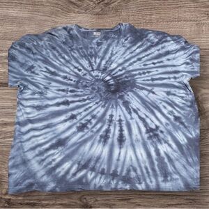 Custom Tie Dye Handmade Tie-Dye Shirt Blue